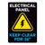 Electrical Panel Keep Clear For 36