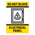 Do Not Block Electrical Panel Warehouse Safety Sign