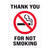 Thank You For Not Smoking Warehouse Safety Sign