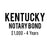 Kentucky Notary Bond ($1,000, 4 years)