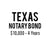 Texas Notary Bond ($10,000, 4 years)