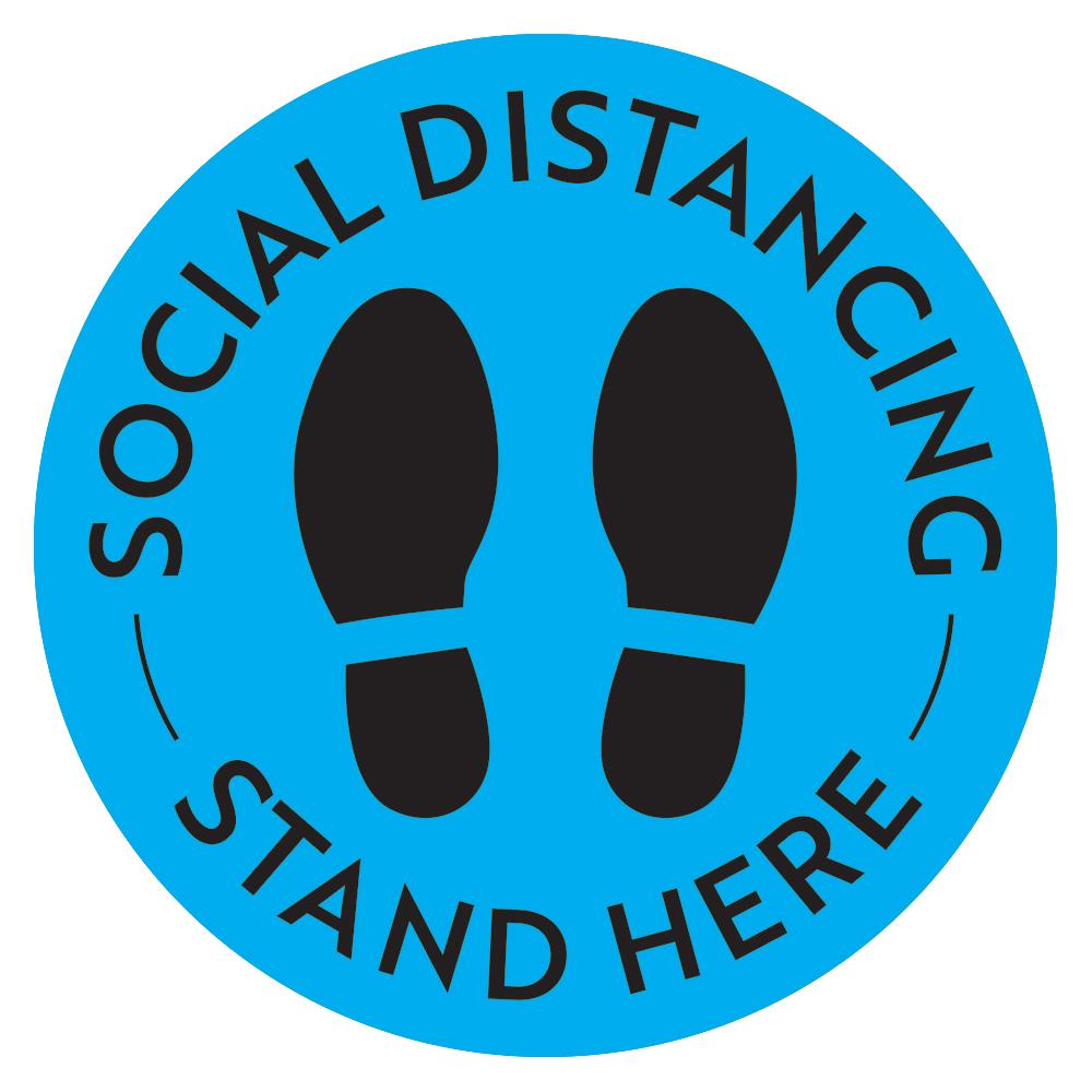 Social Distancing Floor Decals
