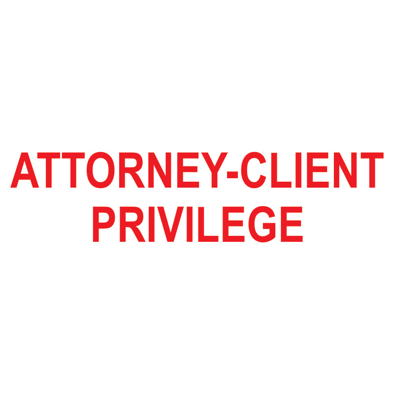 Attorney-Client Privilege Self-Inking Stamp