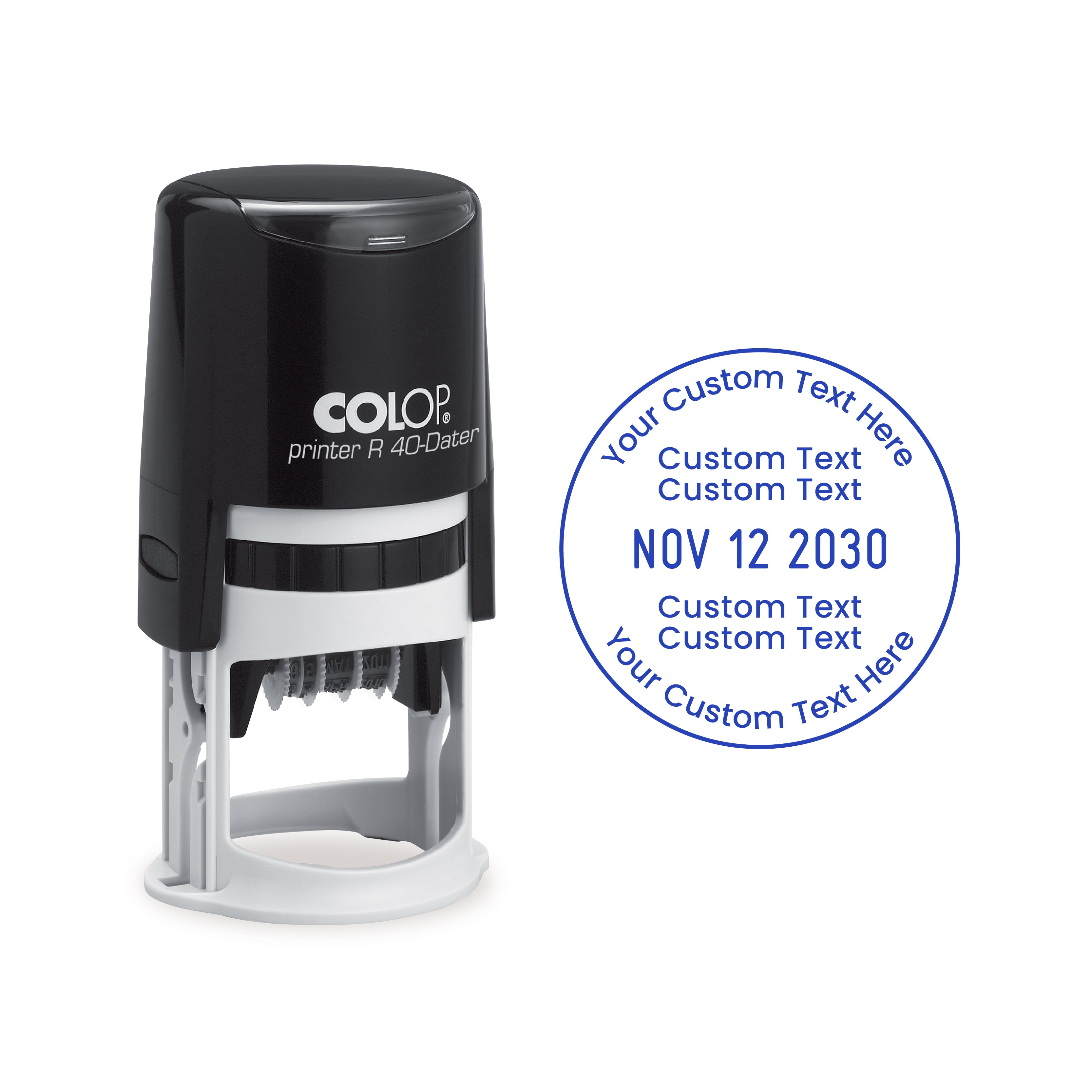Colop Printer R40 Custom Self-Inking Date Stamp