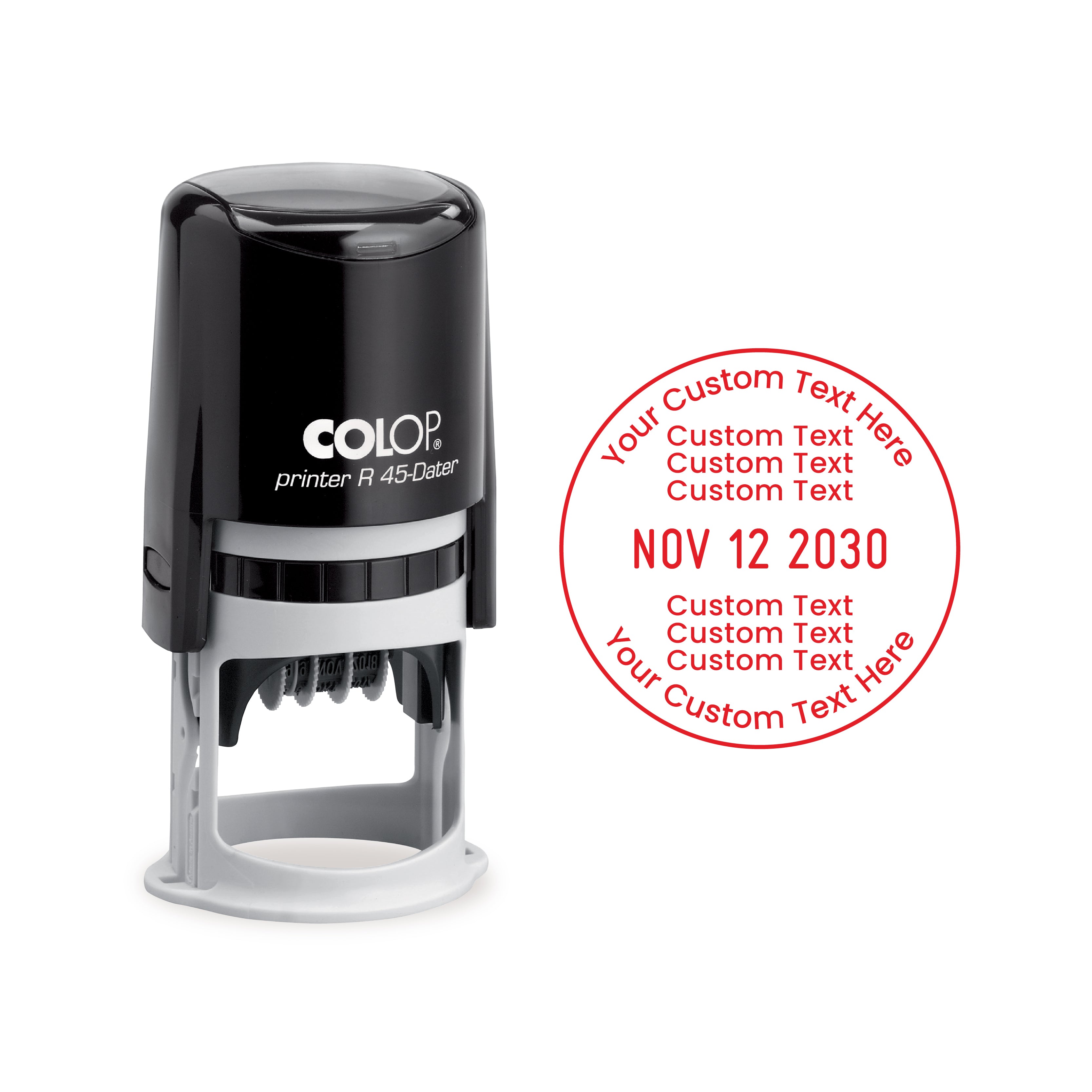 Colop Printer R45 Custom Self-Inking Date Stamp