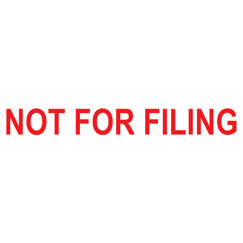 Not For Filing Self-Inking Stamp
