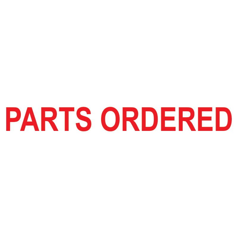 Parts Ordered Self-Inking Stamp