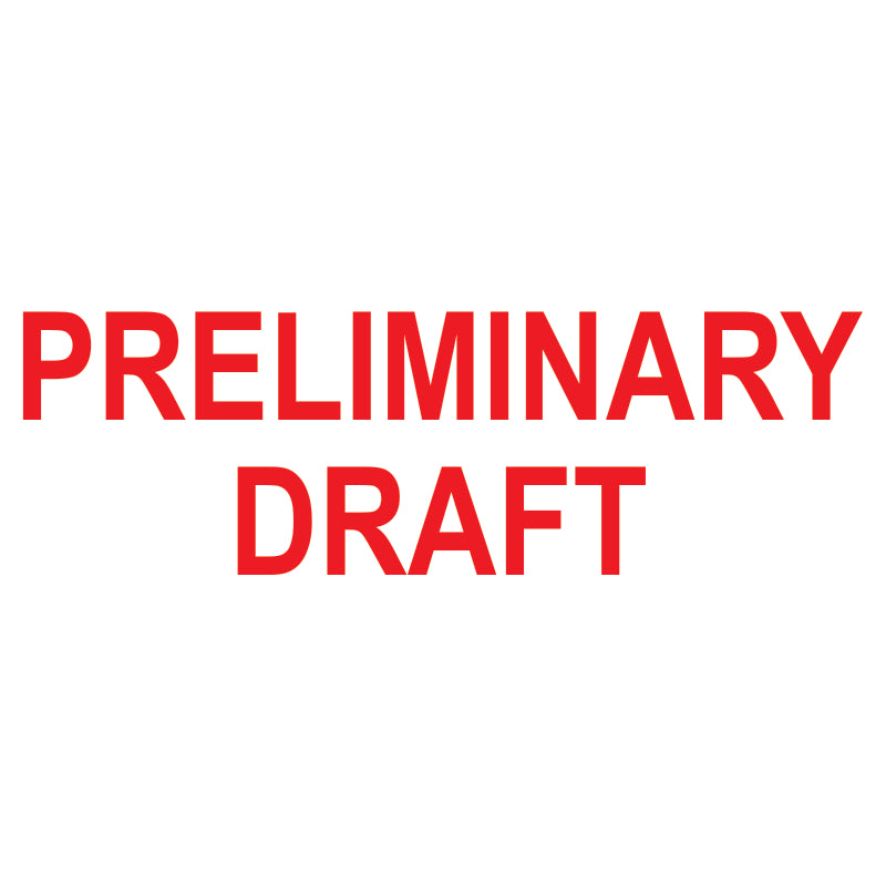 Preliminary Draft Self-Inking Stamp