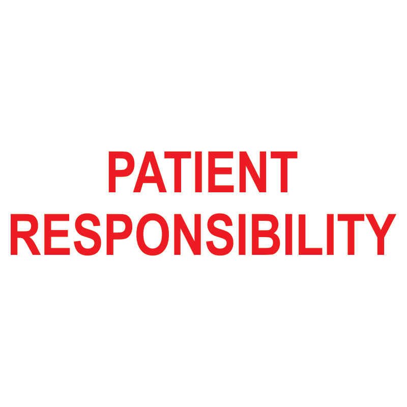 Patient Responsibility Self-Inking Stamp