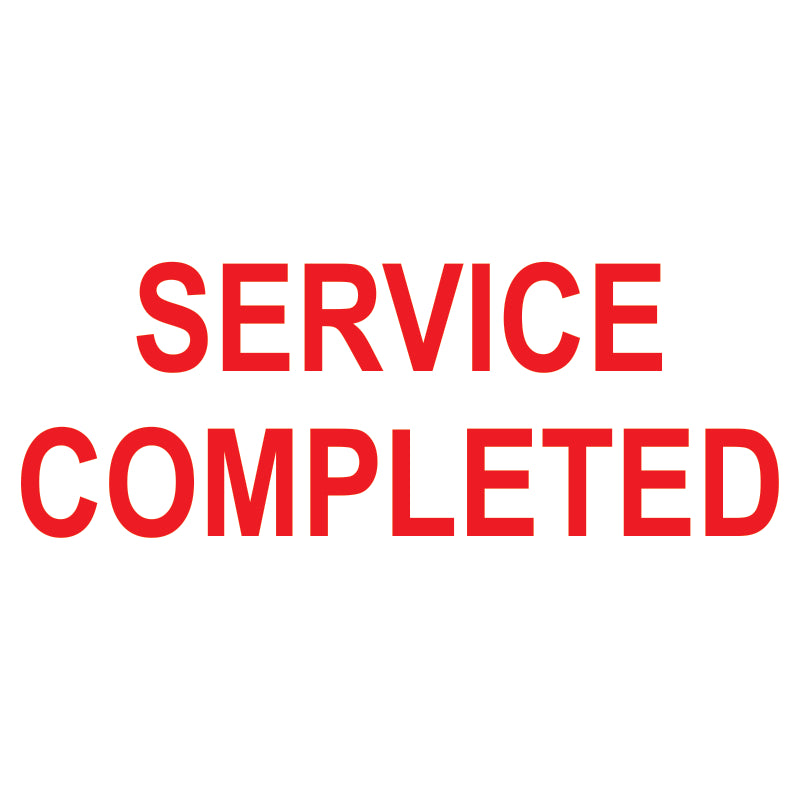 Service Completed Self-Inking Stamp
