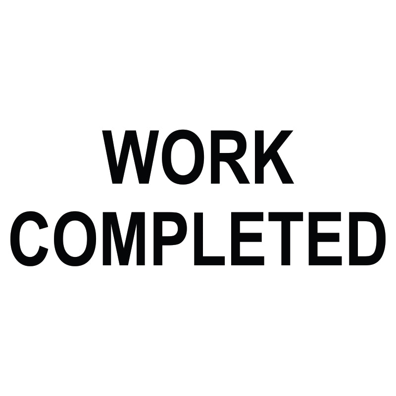 Work Completed Self-Inking Stamp