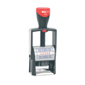 Colop 2106/P self-inking custom numberer with custom text and 6 adjustable numbering bands
