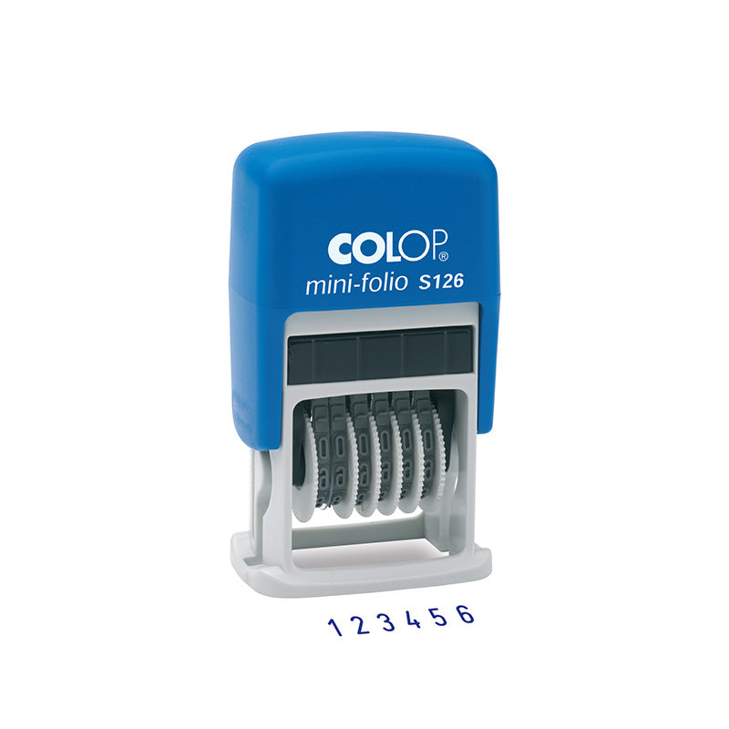 Colop S 126 self-inking numberer with 6 adjustable numbering bands