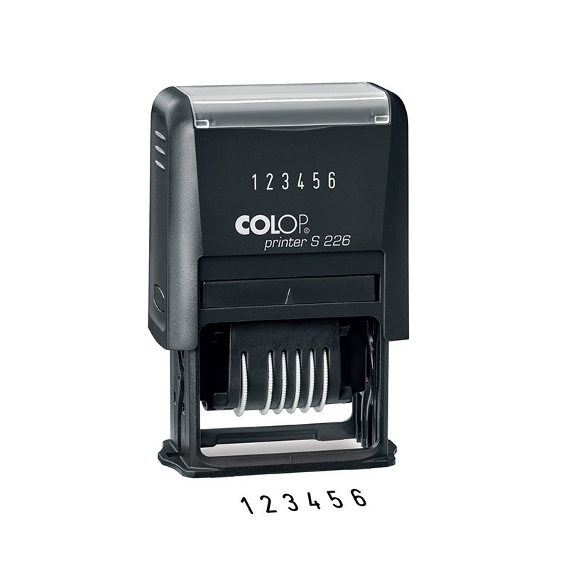 Colop S 226 self-inking numberer with 6 adjustable numbering bands