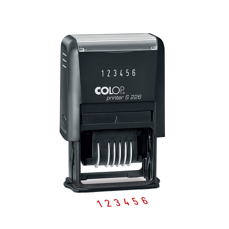 Colop S 226 self-inking numberer with 6 adjustable numbering bands