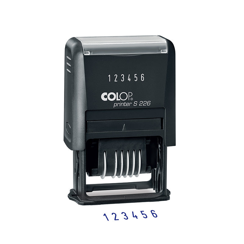 Colop S 226 self-inking numberer with 6 adjustable numbering bands