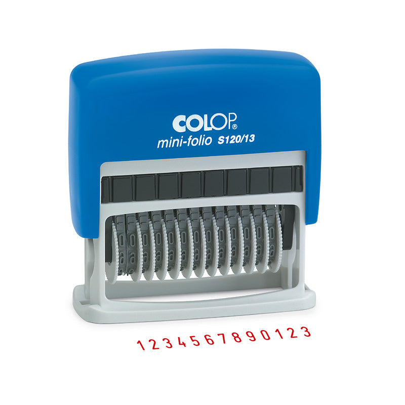 Colop S120/13 self-inking numberer with 13 adjustable numbering bands