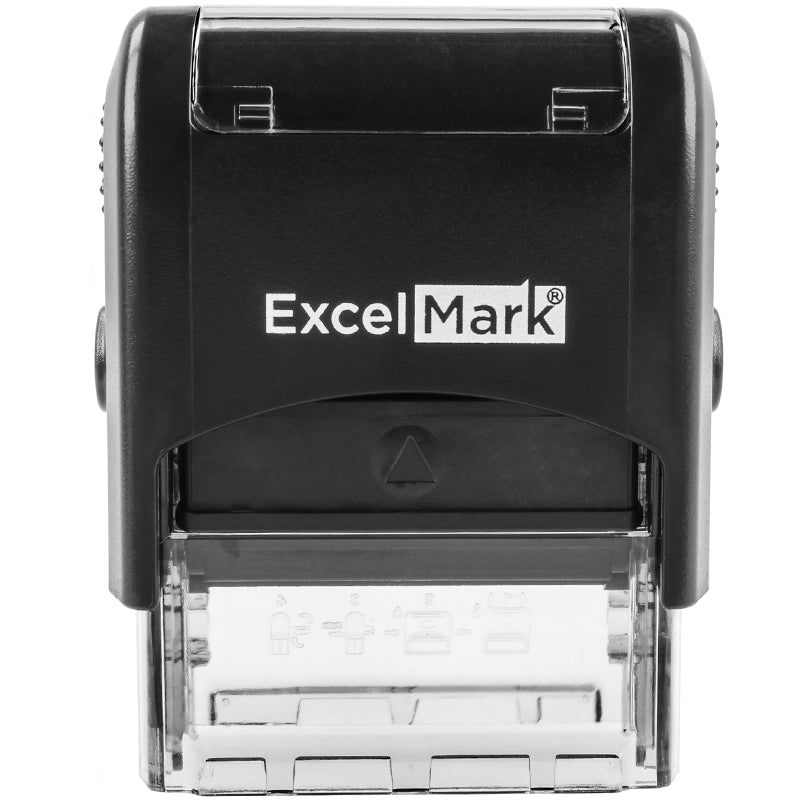  ExcelMark Custom Rectangular Signature Stamp - Self