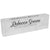 Acrylic Glass Block Name Plate - Marble Clear