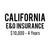 California E&O Insurance ($10,000, 4 years)
