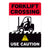 Forklift Crossing Use Caution Warehouse Safety Sign