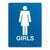 ADA Compliant Girls Sign