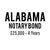 Alabama Notary Bond ($25,000, 4 years)