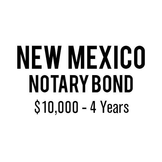 New Mexico Notary Bond (10,000, 4 years) Schwaab, Inc