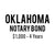 Oklahoma Notary Bond ($1,000, 4 years)