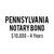 Pennsylvania Notary Bond ($10,000, 4 years)