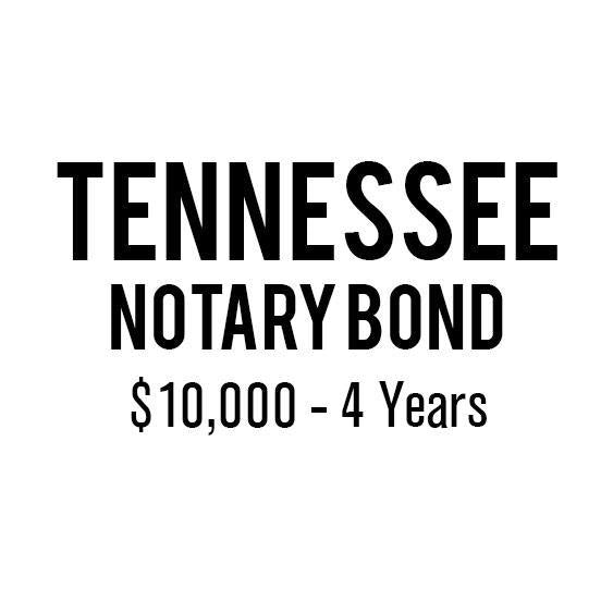 Tennessee Notary Bond (10,000, 4 years) Schwaab, Inc