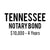 Tennessee Notary Bond ($10,000, 4 years)