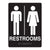 ADA Compliant Restrooms 2 Sign
