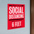 Practice Social Distancing Keep A Minimum Decal