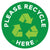 Please Recycle Here Floor Decal