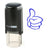 Thumbs Up Outline Stamp